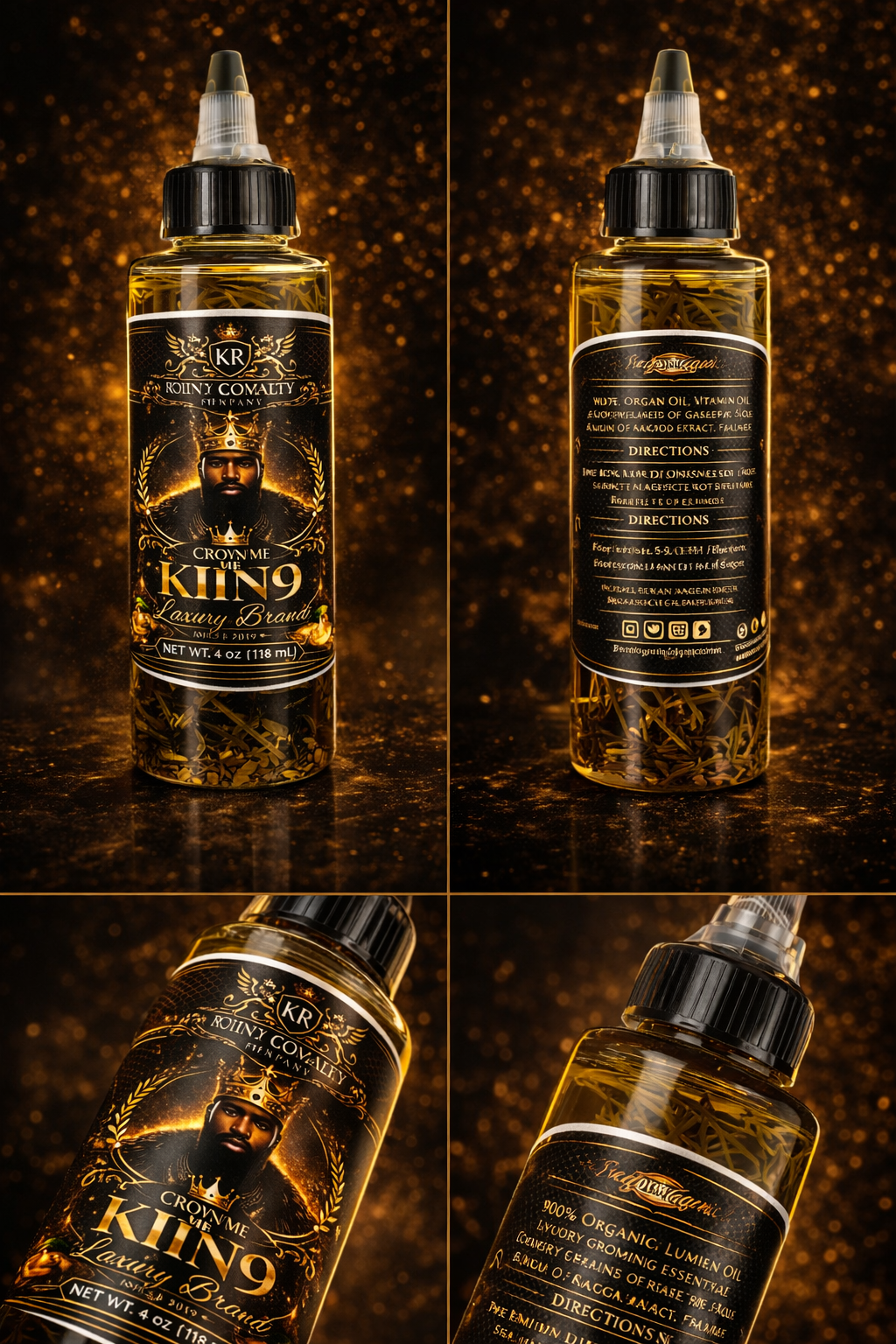 Crown Me KIIN9™ Luxury Beard Oil (Men’s Grooming)