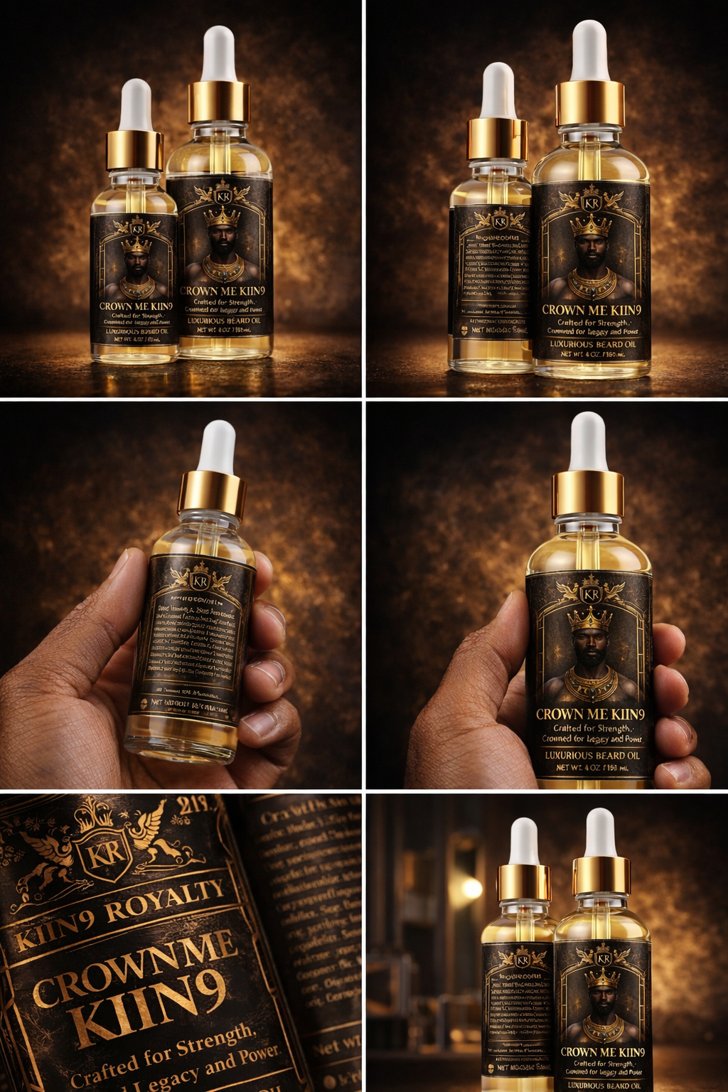 Crown Me KIIN9™ Luxury Beard Oil (Men’s Grooming)