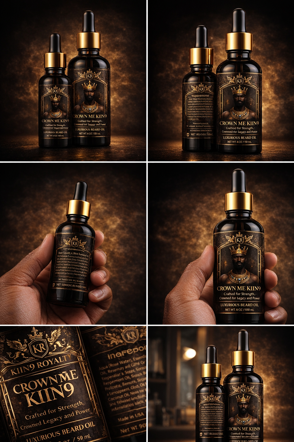 Crown Me KIIN9™ Luxury Beard Oil (Men’s Grooming)